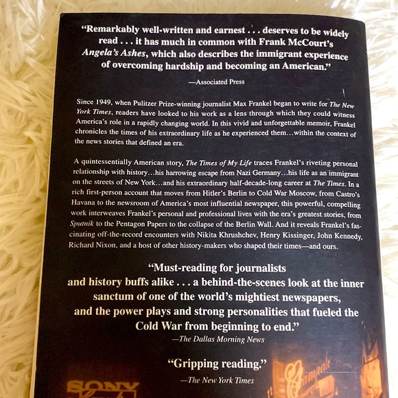 THE TIMES OF MY LIFE and MY LIFE with THE TIMES Memoir MAX FRANKEL PB EUC - Picture 3 of 6